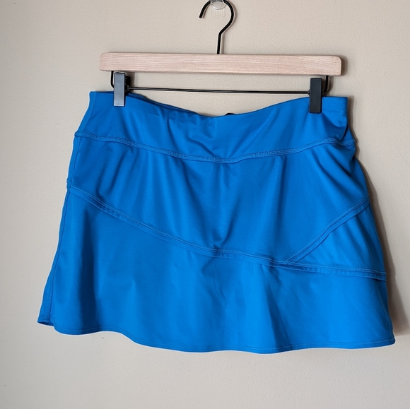 Athleta Pants - Athleta Athletic skirt with built in shorts bright Blue size medium